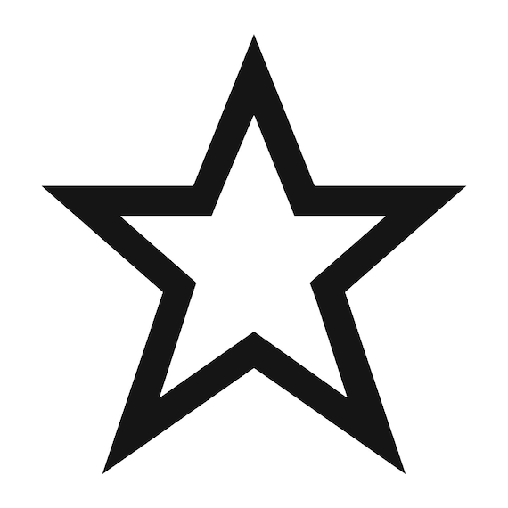 Star Vinyl Bumper Sticker  Window Cling or Bumper Sticker Magnet in UV Laminate Coating