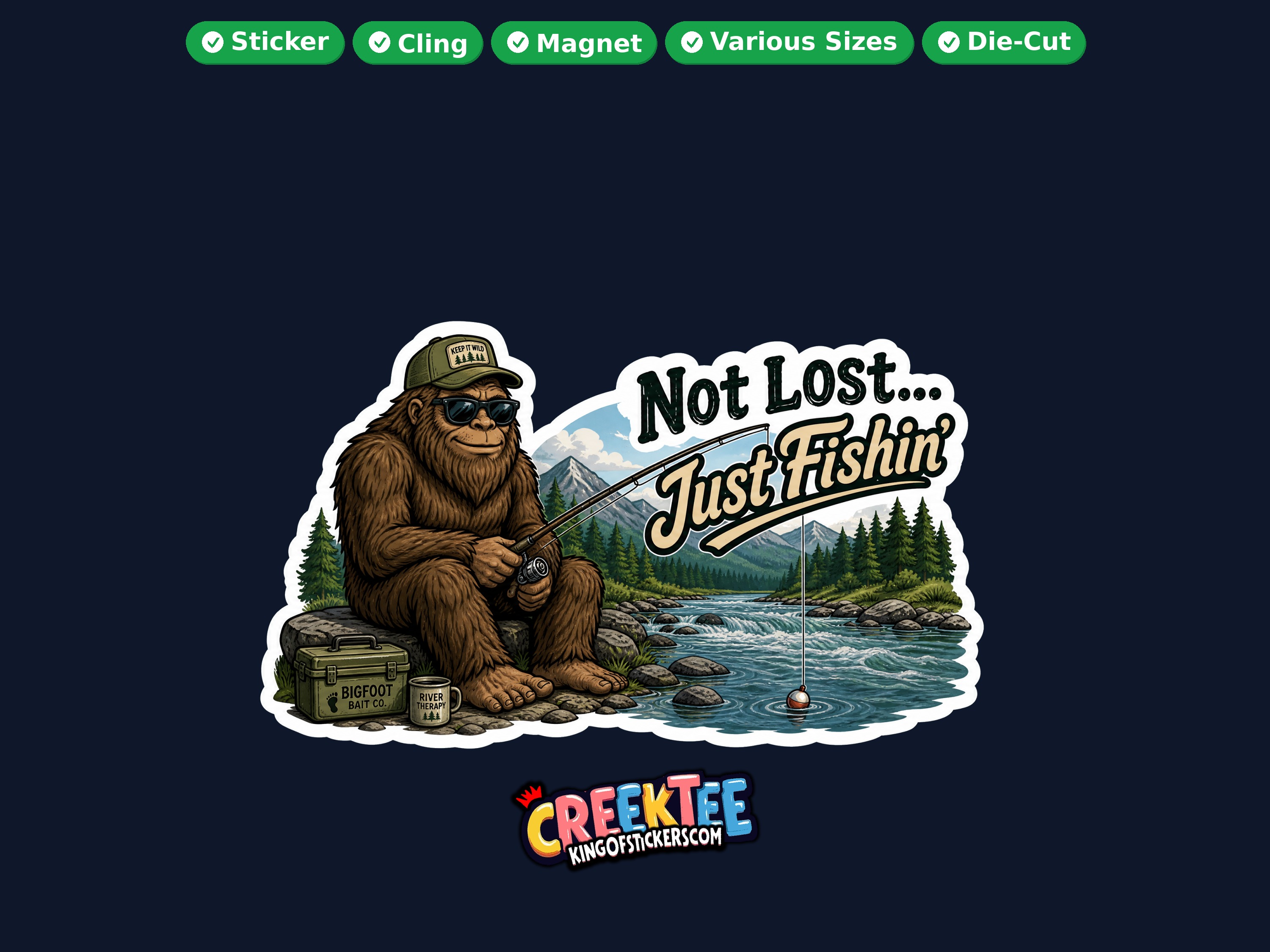 Bigfoot Sasquatch Die Cut Vinyl Sticker  Window Cling or Magnet with Laminate Coating in Various Sizes