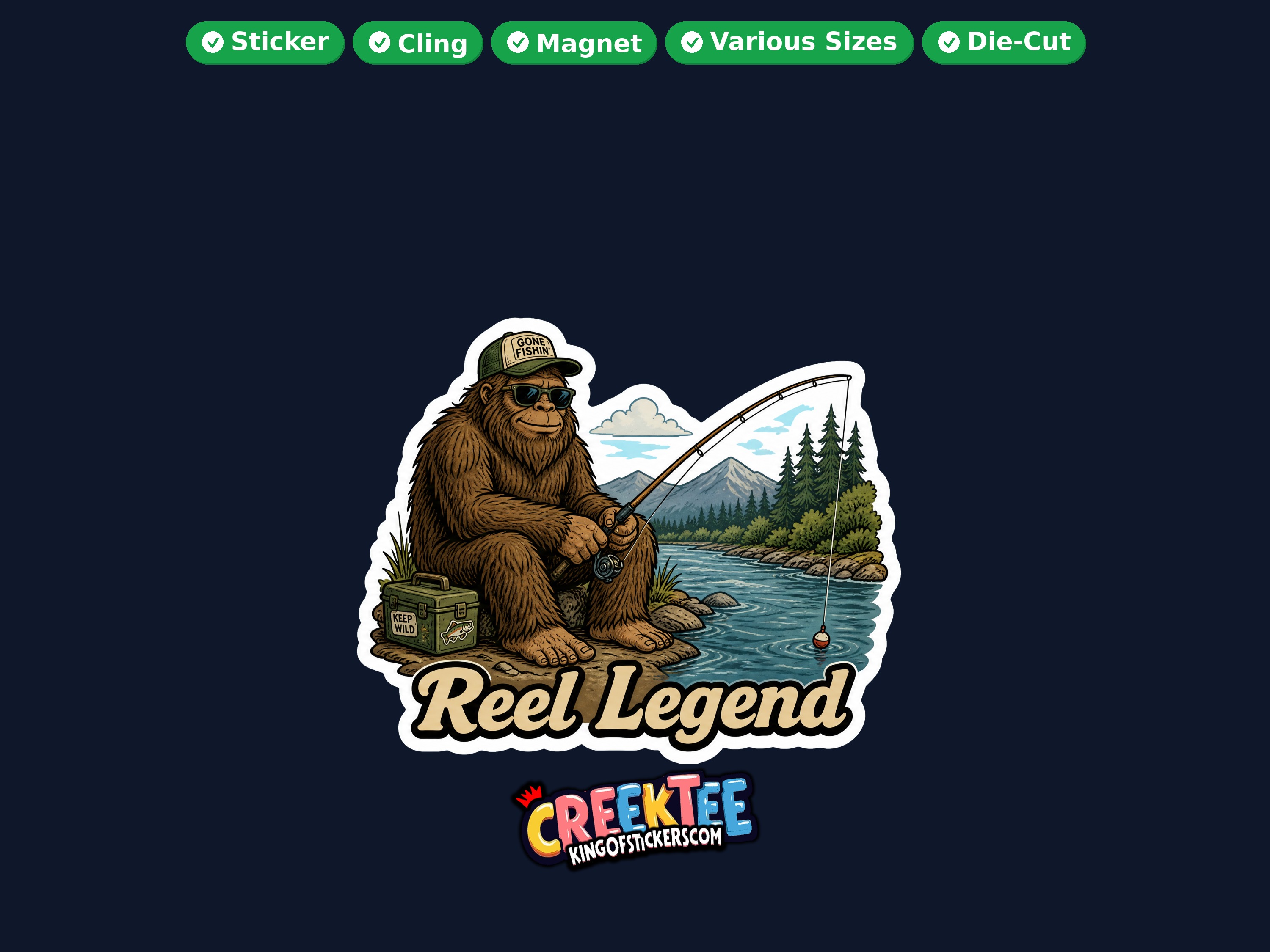 Bigfoot Sasquatch Die Cut Vinyl Sticker  Window Cling or Magnet with Laminate Coating in Various Sizes
